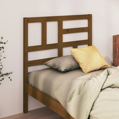 818178 vidaXL Bed Headboard Honey Brown 106x4x104 cm Solid Wood Pine