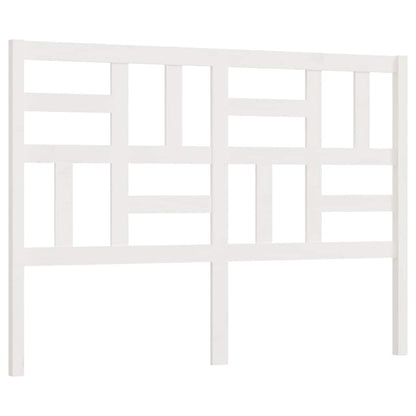 818191 vidaXL Bed Headboard White 146x4x104 cm Solid Wood Pine