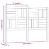 Bed Headboard 156x4x104 cm Solid Wood Pine