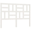 Bed Headboard White 156x4x104 cm Solid Wood Pine