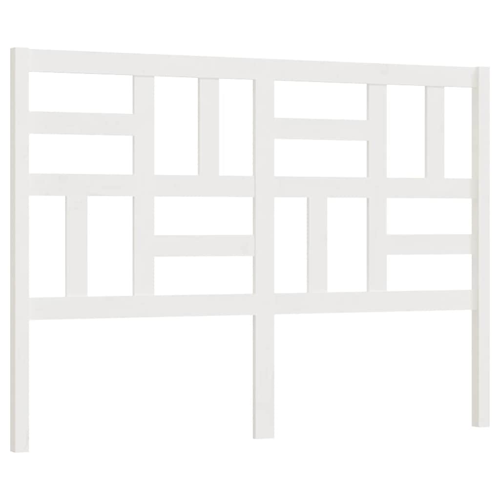 818201 vidaXL Bed Headboard White 166x4x104 cm Solid Wood Pine