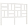 Bed Headboard White 166x4x104 cm Solid Wood Pine