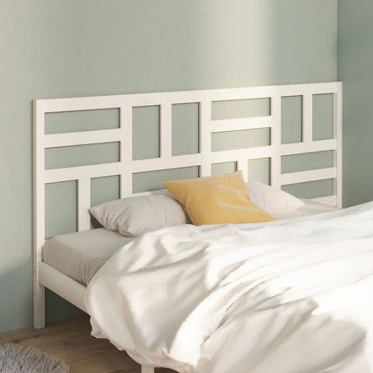 818206 vidaXL Bed Headboard White 186x4x104 cm Solid Wood Pine