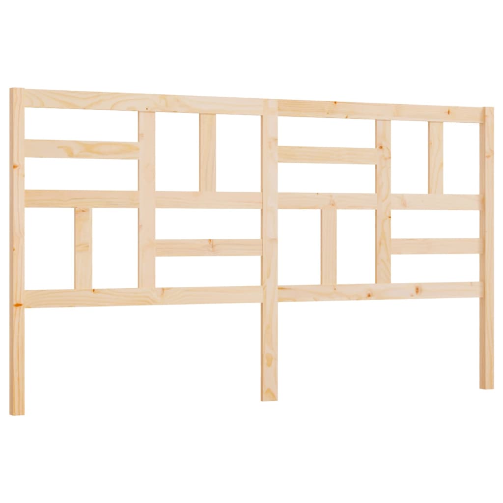 818210 vidaXL Bed Headboard 206x4x104 cm Solid Wood Pine