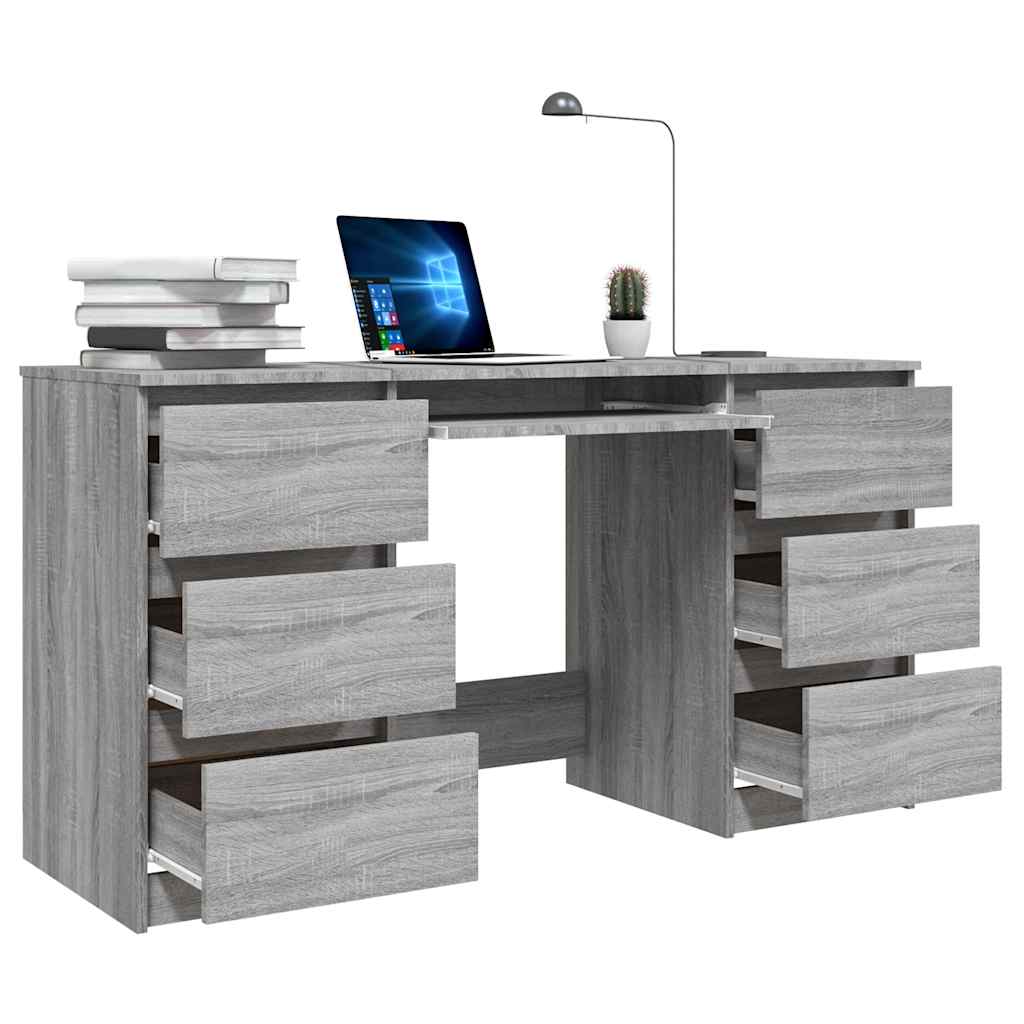 Writing Desk | Grey Sonoma | Engineered Wood | Standard | Writing Desk