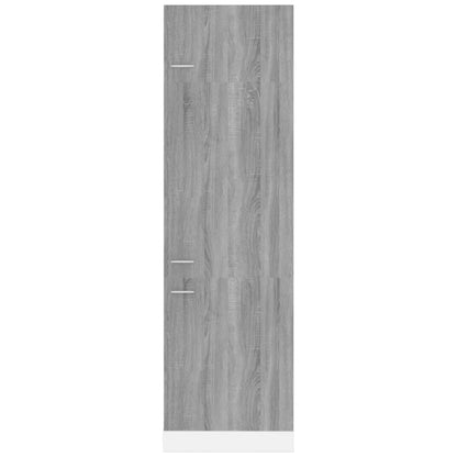 Refrigerator Cabinet Lyon Grey Sonoma 60x57x207 cm Engineered Wood