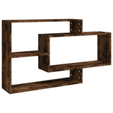 Wall Shelf Smoked Oak 104x20x58.5 cm Engineered Wood