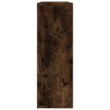 Wall Shelf Smoked Oak 104x20x58.5 cm Engineered Wood