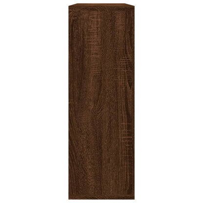 Wall Shelf Brown Oak 104x20x58.5 cm Engineered Wood