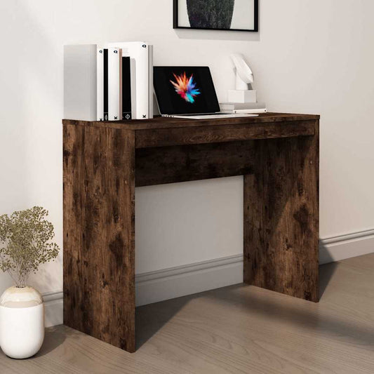 815303 vidaXL Desk Smoked Oak 90x40x72 cm Engineered Wood