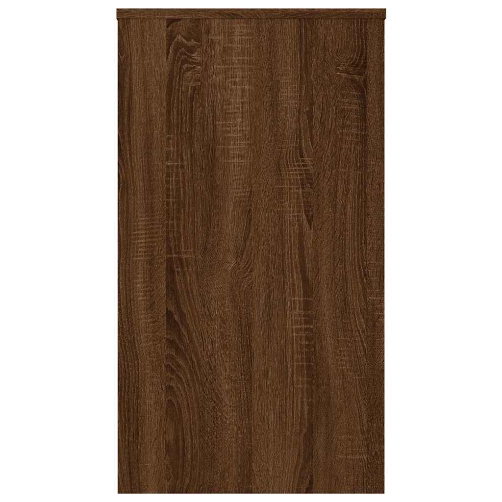 Desk Brown Oak 90x40x72 cm Engineered Wood