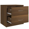 Bedside Cabinet Brown Oak 40x30x40 cm Engineered Wood