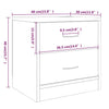 Bedside Cabinet Brown Oak 40x30x40 cm Engineered Wood