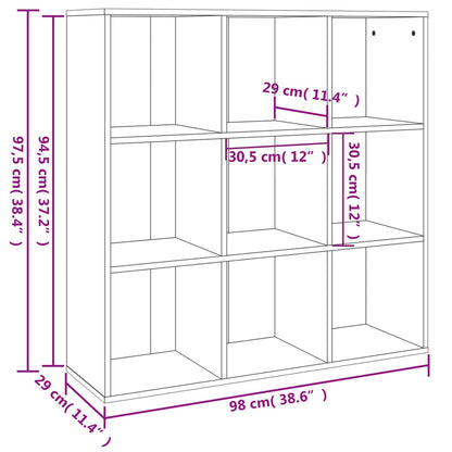 Book Cabinet | Grey Sonoma | Engineered wood | Medium | Book Cabinet