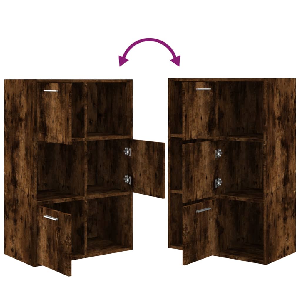 Storage Cabinet | Smoked Oak | Engineered wood | Medium | Storage Cabinet
