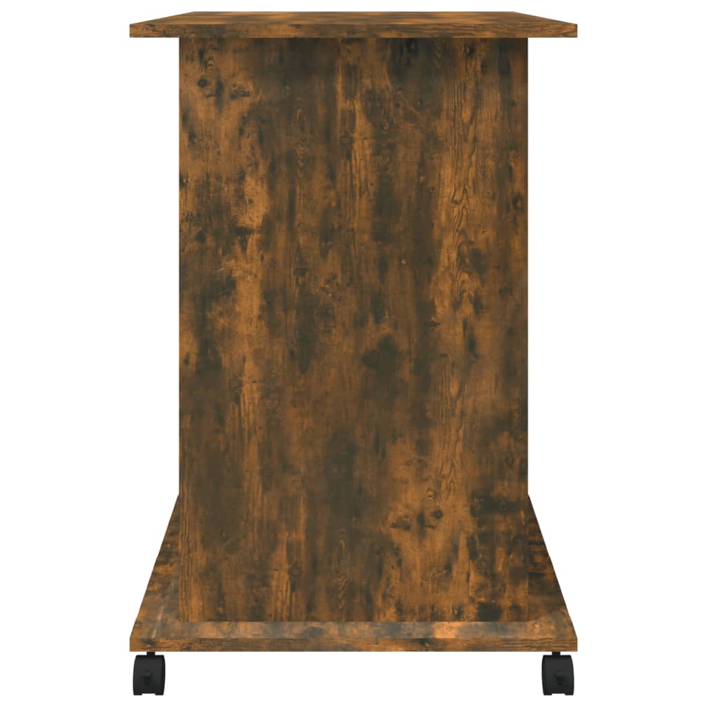 Computer Desk Smoked Oak 80x50x75 cm Engineered Wood