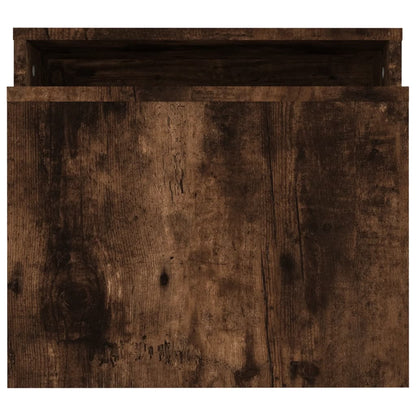 Coffee Table Set Smoked Oak 100x48x40 cm Engineered Wood
