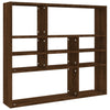 Wall Shelf Brown Oak 90x16x78 cm Engineered Wood