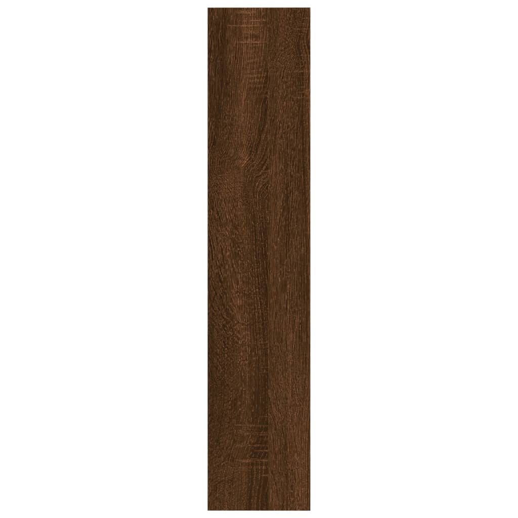 Wall Shelf Brown Oak 90x16x78 cm Engineered Wood