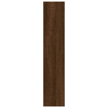 Wall Shelf Brown Oak 90x16x78 cm Engineered Wood