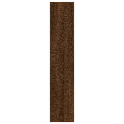 Wall Shelf Brown Oak 90x16x78 cm Engineered Wood