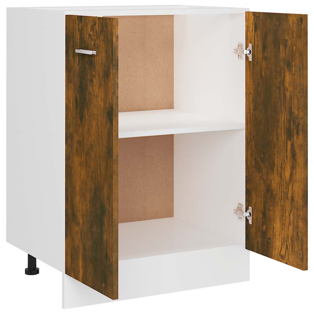 Bottom Cabinet Lyon Smoked Oak 60x46x81.5 cm Engineered Wood