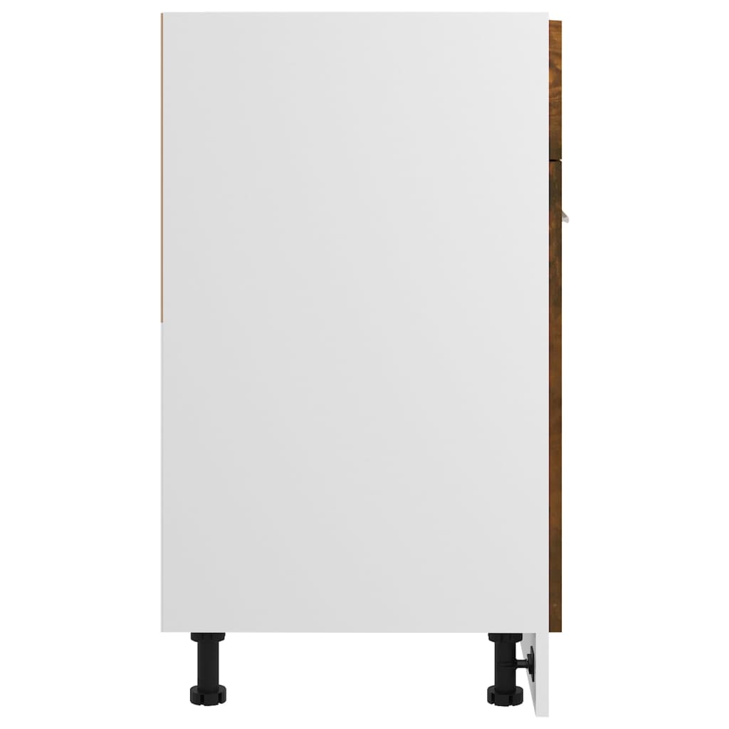 Drawer Bottom Cabinet Lyon Smoked Oak 60x46x81.5 cm Engineered Wood
