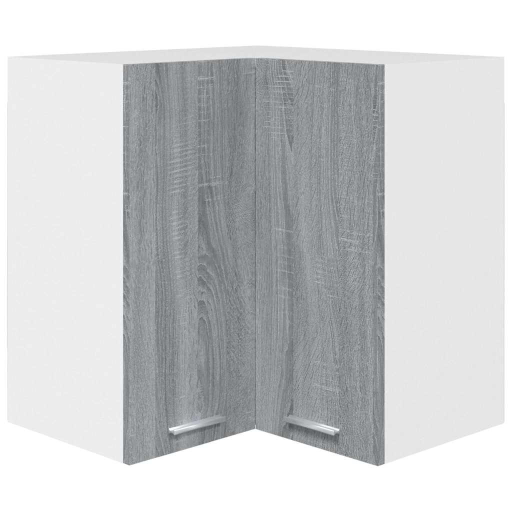 Hanging Corner Cabinet Lyon Grey Sonoma 57x57x60 cm Engineered Wood