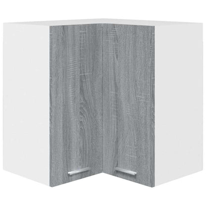 Hanging Corner Cabinet Lyon Grey Sonoma 57x57x60 cm Engineered Wood