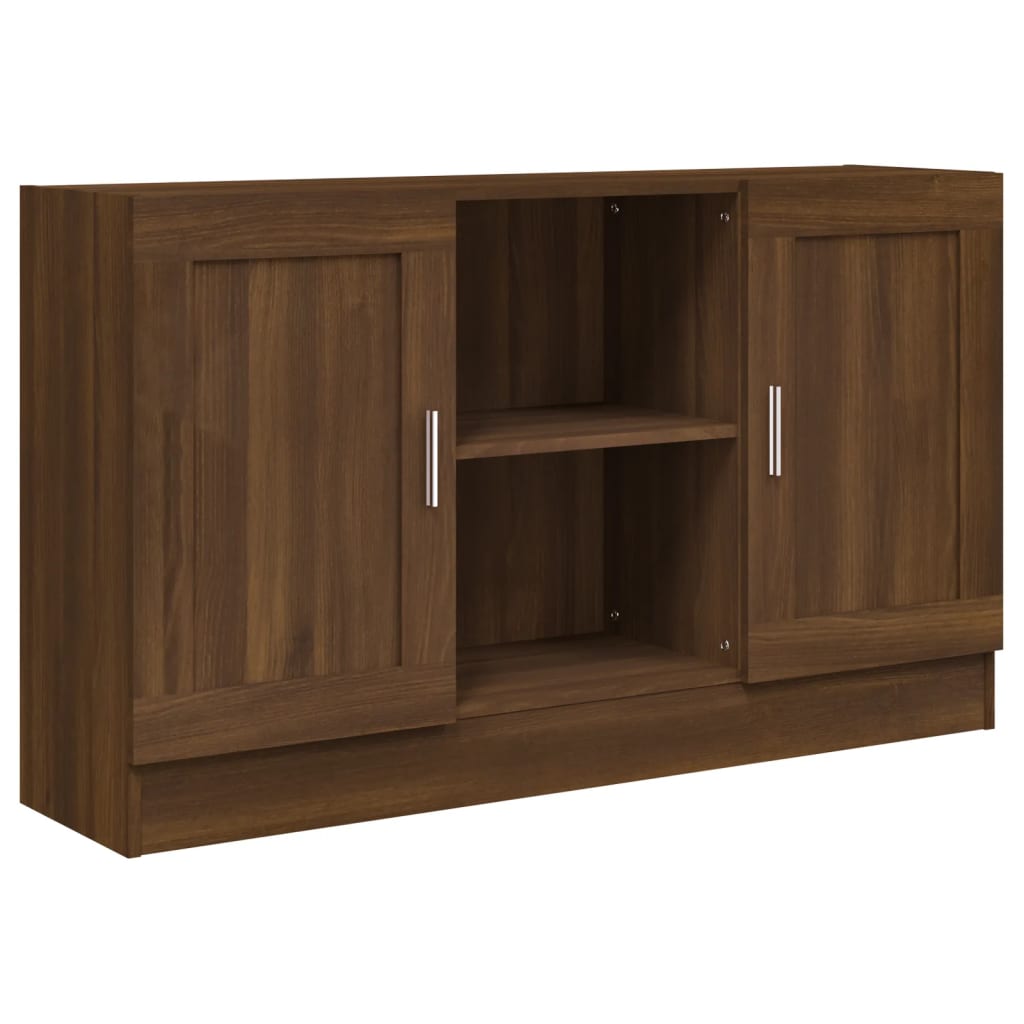 Sideboard Brown Oak 120x30,5x70 cm Engineered Wood