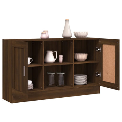 Sideboard Brown Oak 120x30,5x70 cm Engineered Wood