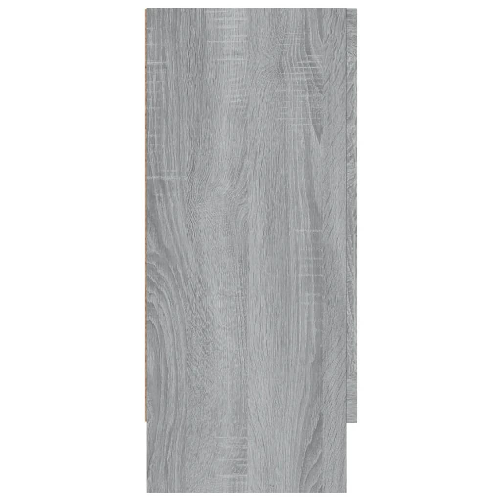 Vitrine Cabinet Grey Sonoma 120x30,5x70 cm Engineered Wood