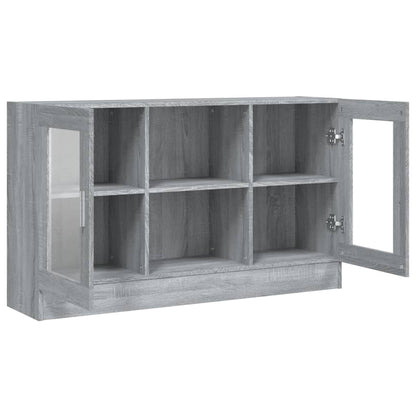 Vitrine Cabinet Grey Sonoma 120x30,5x70 cm Engineered Wood