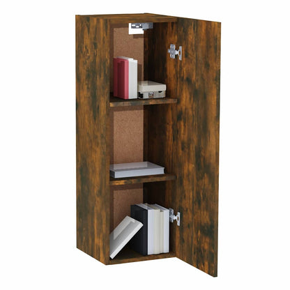 TV Cabinets 2 pcs Smoked Oak 30.5x30x90 cm Engineered Wood