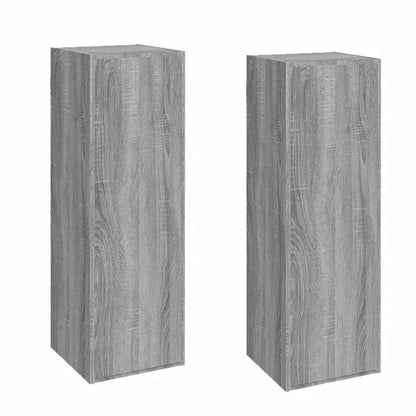 TV Cabinets 2 pcs Grey Sonoma 30.5x30x90 cm Engineered Wood