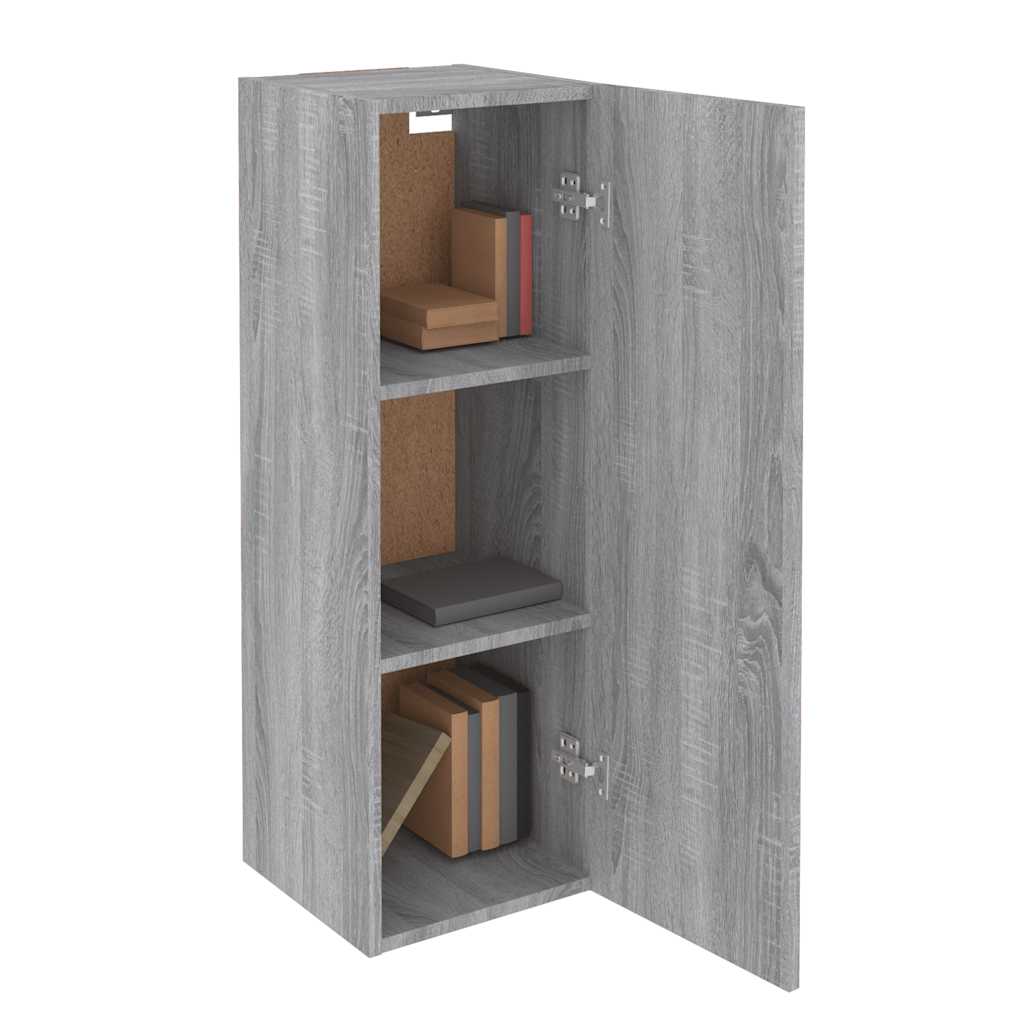 TV Cabinets 2 pcs Grey Sonoma 30.5x30x90 cm Engineered Wood