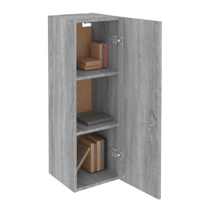 TV Cabinets 2 pcs Grey Sonoma 30.5x30x90 cm Engineered Wood