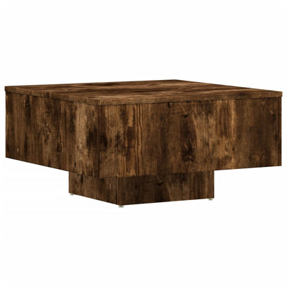 Coffee Table Smoked Oak 60x60x31.5 cm Engineered Wood