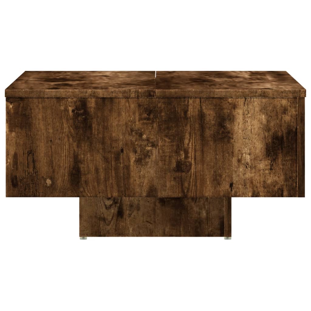 Coffee Table Smoked Oak 60x60x31.5 cm Engineered Wood