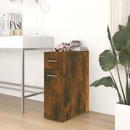 Apothecary Cabinet | Smoked Oak | Engineered Wood | Medium