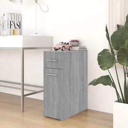 Apothecary Cabinet | Grey Sonoma | Engineered wood | Single