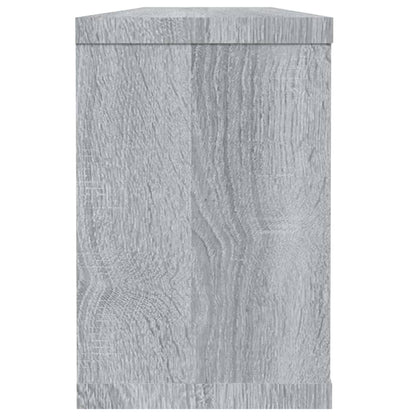 Wall Cube Shelves 4 pcs Grey Sonoma 60x15x23 cm Engineered Wood