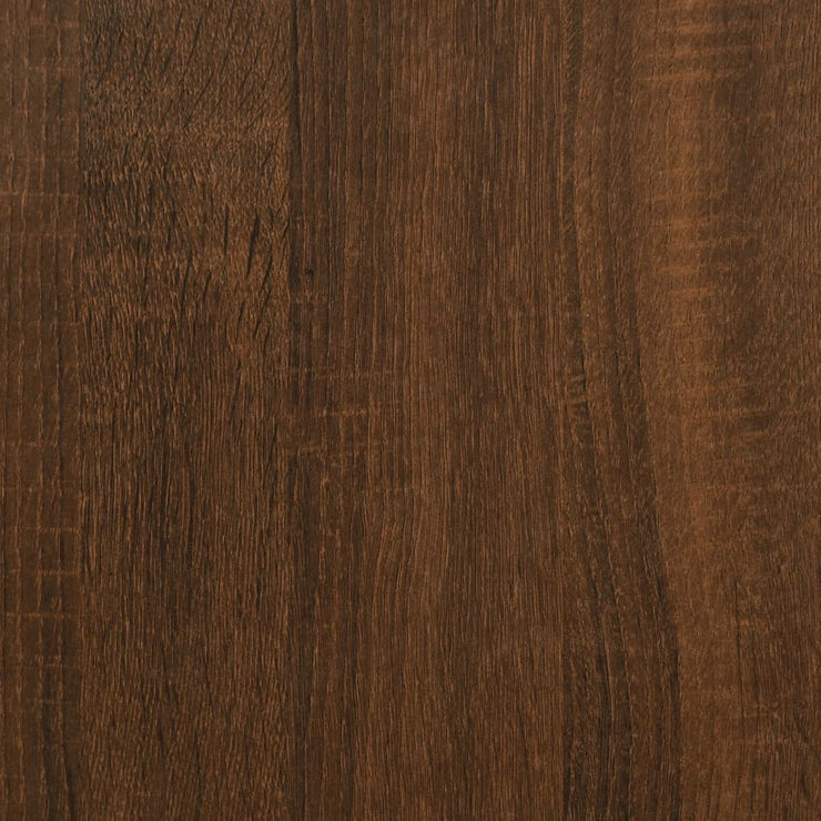 Wall Shelves 2 pcs Brown Oak 100x15x20 cm Engineered Wood