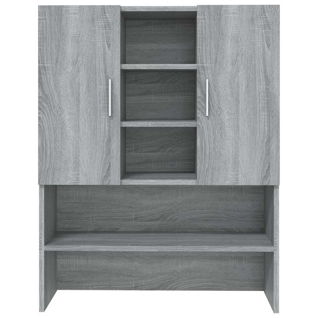 Washing Machine Cabinet Grey Sonoma 70.5x25.5x90 cm