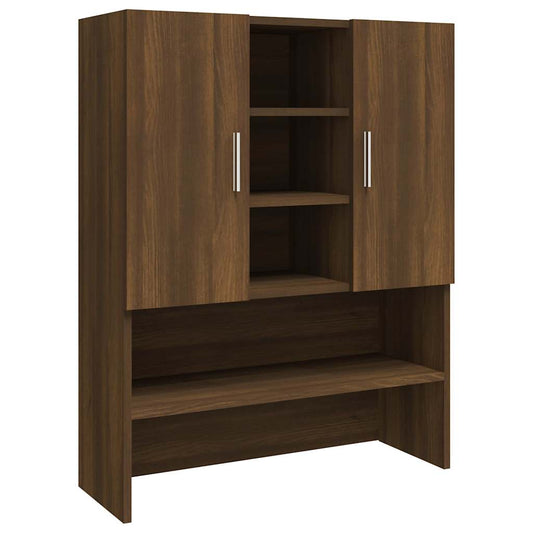 Washing Machine Cabinet Brown Oak 70.5x25.5x90 cm