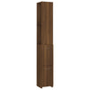 Bathroom Cabinet Brown Oak 25x26.5x170 cm Engineered Wood