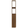 Bathroom Cabinet Brown Oak 25x26.5x170 cm Engineered Wood