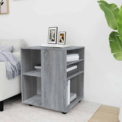 Rolling Cabinet | Grey Sonoma | Engineered Wood | Standard | Rollable