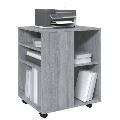 Rolling Cabinet | Grey Sonoma | Engineered Wood | Standard | Rollable