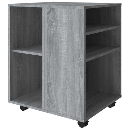 Rolling Cabinet | Grey Sonoma | Engineered Wood | Standard | Rollable